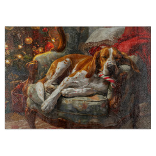 Planche À Découper Renard américain Chien de chasse Noël Fête