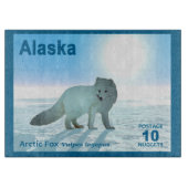 Planche À Découper Renard arctique - Alaska Postage (Devant)