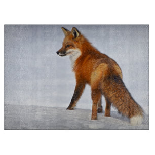 Planche À Découper Renard rouge en hiver
