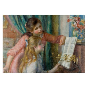 Planche À Découper Renoir Deux Jeunes Filles au Piano Impression Musi