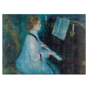 Planche À Découper Renoir femme à l'impressionniste Vintage de piano