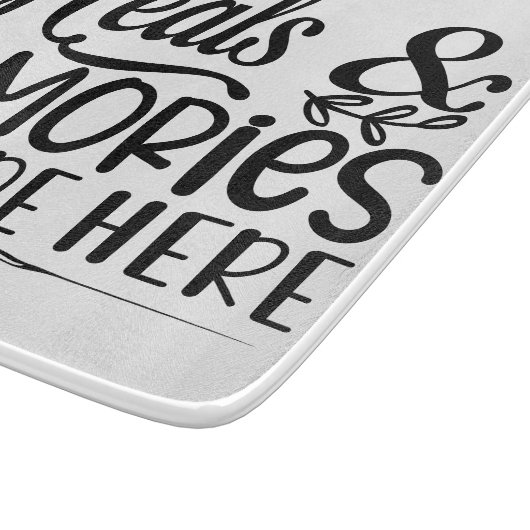 Planche À Découper Repas Et Souvenirs Sont Faits Ici (Coin)