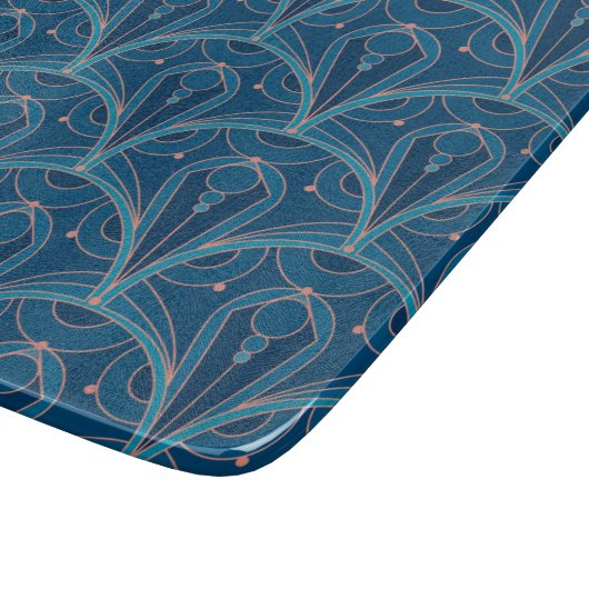 Planche À Découper Repeating geometric Art Deco pattern (Coin)