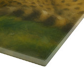 Planche À Découper Repose de Cheetah Duo dans le cadre de la forêt (Coin)