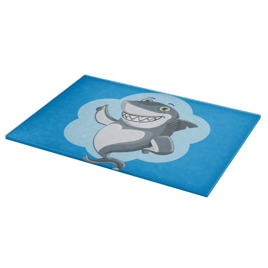 Planche À Découper Requin heureux (Coin)