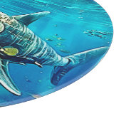 Planche À Découper Requin Prédateur Océanique Art (Coin)