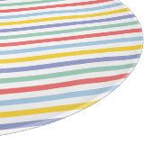 Planche À Découper Ressort Motif à rayures arc-en-ciel (Coin)