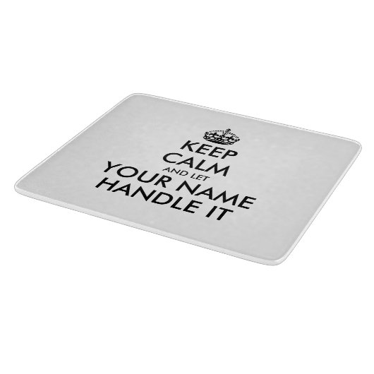 Planche À Découper Restez calme et laissez-le manipuler sur la planch (Coin)