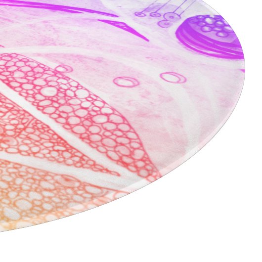 Planche À Découper Résumé moderne Planètes noires et roses Espace (Coin)