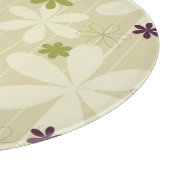 Planche À Découper Rétro arrière - plan floral (Coin)