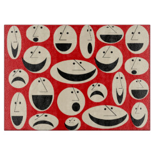 Planche À Découper Retro Cartoon Façades Motif Verre Découpe