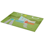 Planche À Découper Rétro conseil de taille du verre de Chambre de (Coin)