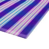 Planche À Découper rétro électrique rayé bleu & violet (Coin)