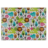 Planche À Découper rétro faune de lion de safari d'enfants (Devant)