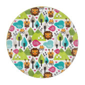 Planche À Découper rétro faune de lion de safari d'enfants (Devant)