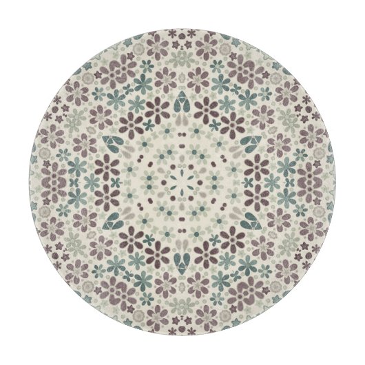 Planche À Découper Rétro, floral (Devant)