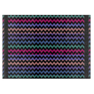 Planche À Découper Retro Fun coloré Chevron Motif 7