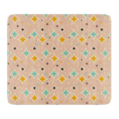 Planche À Découper Retro geometric pattern with teal, orange, black (Devant)