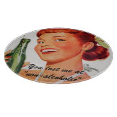 Planche À Découper Retro Girl Soda Advert Drôle Slogan (Coin)