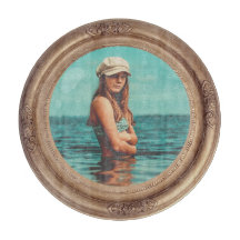 Retro Golden élégant Portrait