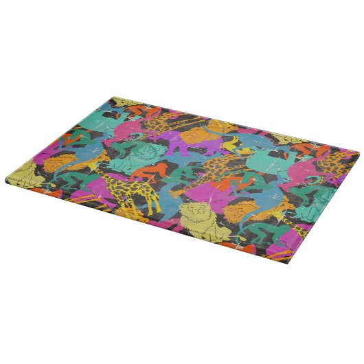 Planche À Découper Rétro motif animal de silhouettes (Coin)