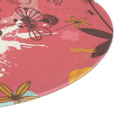 Planche À Découper Rétro motif floral (Coin)