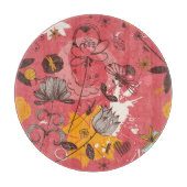 Planche À Découper Rétro motif floral (Devant)