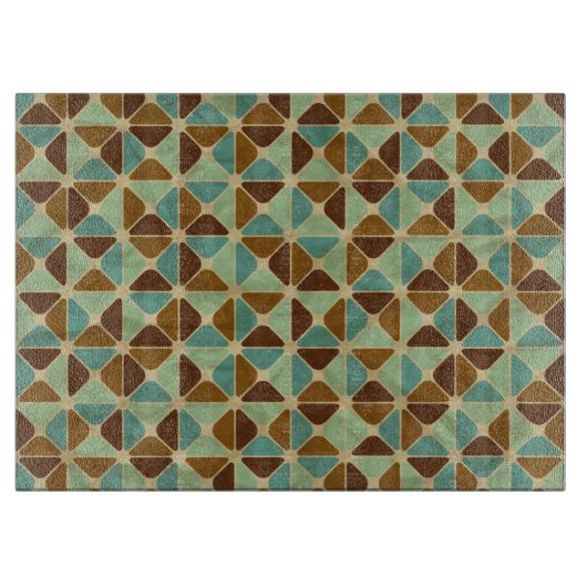 Planche À Découper Rétro motif géométrique (Devant)