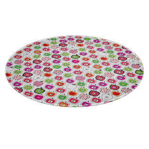 Planche À Découper Rétro motif mignon de pomme