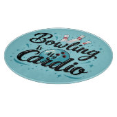 Planche À Découper Retro Neon "Bowling Is My Cardio" Funny Bowling (Coin)