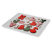 Planche À Découper Retro Noël Holly Jolly Vibes Vacances tendance (Coin)