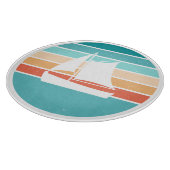 Planche À Découper Retro Sunset Effet Perdu + Voilier (Coin)