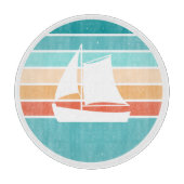 Planche À Découper Retro Sunset Effet Perdu + Voilier (Devant)