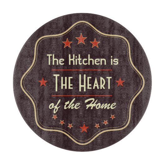 Planche À Découper Retro Text Kitchen Quote (Devant)