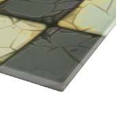 Planche À Découper Rétro tuile vintage de damier (Coin)