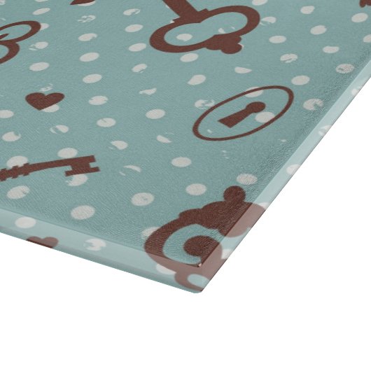 Planche À Découper Rétros clés de Valentine (Coin)