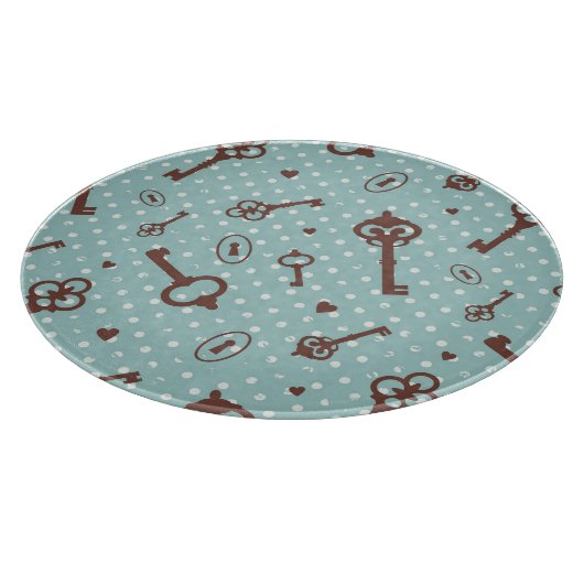 Planche À Découper Rétros clés de Valentine (Coin)