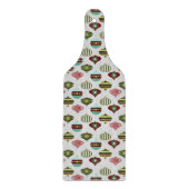 Planche À Découper Rétros ornements blancs d'arbre de Noël (Devant)