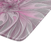 Planche À Découper Rêve de fleur rose fractal, Motif d'Imaginaire flo (Coin)