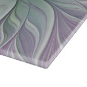 Planche À Découper Rêve de fleurs, Abstrait violet vert Fractal Art (Coin)