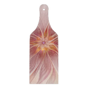 Planche À Découper Rêve floral rose doux Fleur d'art fractal Abstrait