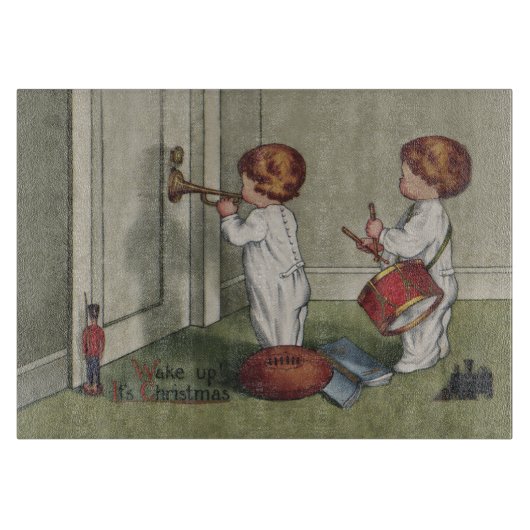 Planche À Découper Réveillez-vous son joli enfant de Noël (Devant)