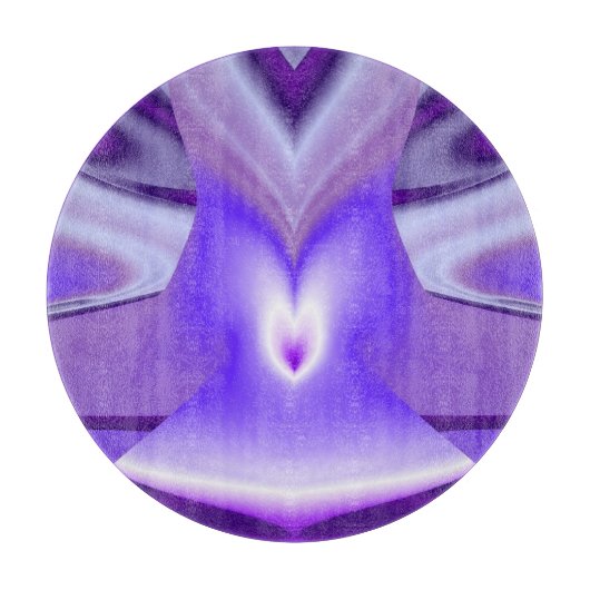 Planche À Découper Rêves de fleurs violettes (Devant)