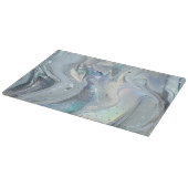 Planche À Découper Rêves de marbre en bleu (Coin)