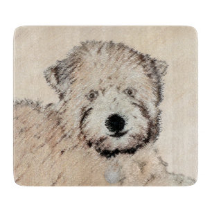 Planche À Découper Revêtu doux Roue Peinture Terrier Art original