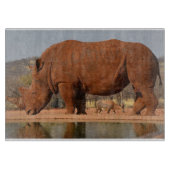 Planche À Découper Rhino avec boue sur la peau photo (Devant)