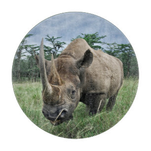 Planche À Découper Rhinocéros noir Kenya