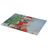 Planche À Découper Rhodesian Ridgeback Chien dans neige cadeau de Noë (Coin)