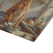 Planche À Découper Rhodesian Ridgeback Cooking in Kitchen (Coin)