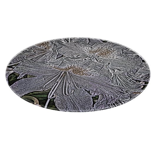 PLANCHE À DÉCOUPER RHODODENDRONS (Coin)